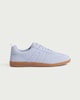 image 1 of F&F Contrast Sole Lace Up Trainers in Blue