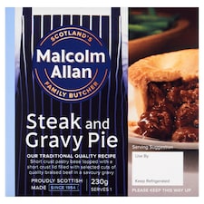 Malcolm Allan Steak & Gravy Pie 230G