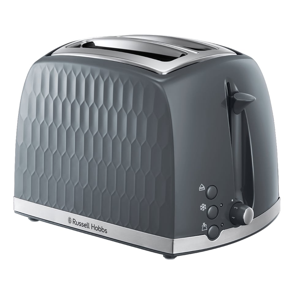 image 1 of Russell Hobbs Honeycomb Toaster Grey
