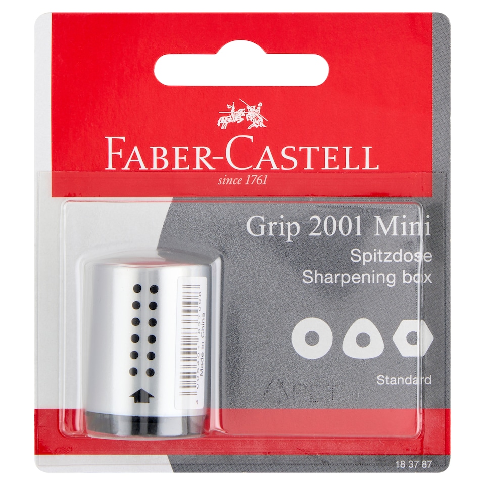 Faber-Castell Grip 2001 mini szürke 1 lyukú hegyező 