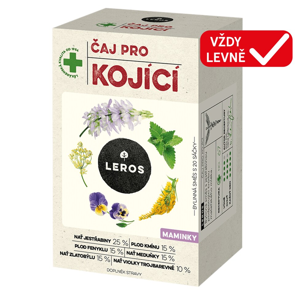 Leros Čaj pro kojící maminky 20 x 1,5g (30g)