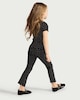 image 3 of F&F Girls 2-Pack Cotton Rich Polka Dot Flared Leggings in Multi Black White