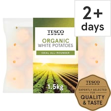 Tesco Organic White Potatoes 1.5Kg