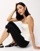 image 1 of F&F Modal Rich Capri Trousers in Black