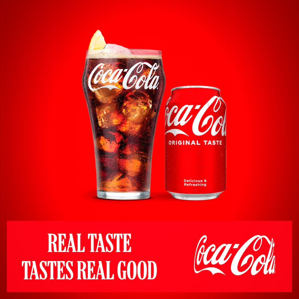 image 1 of Coca-Cola Original Taste Soft Drink Cans 8 x 330 mL