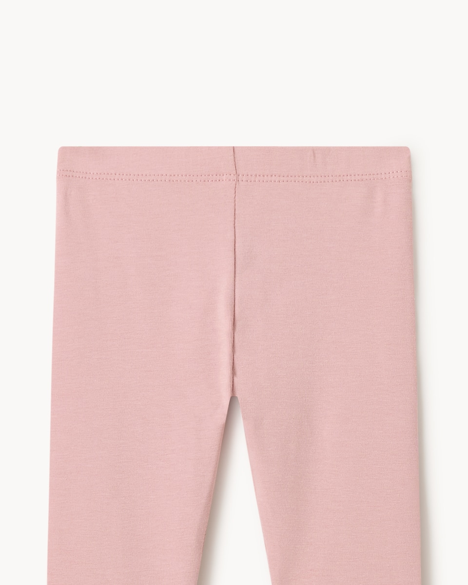 image 1 of F&F Baby Cotton Rich Sweatshirt and Leggings Set in Pink