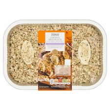Tesco Chicken Mini Fillets with Cheesy Garlic Melt 400g.