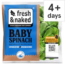 Fresh & Naked Spinach 125G