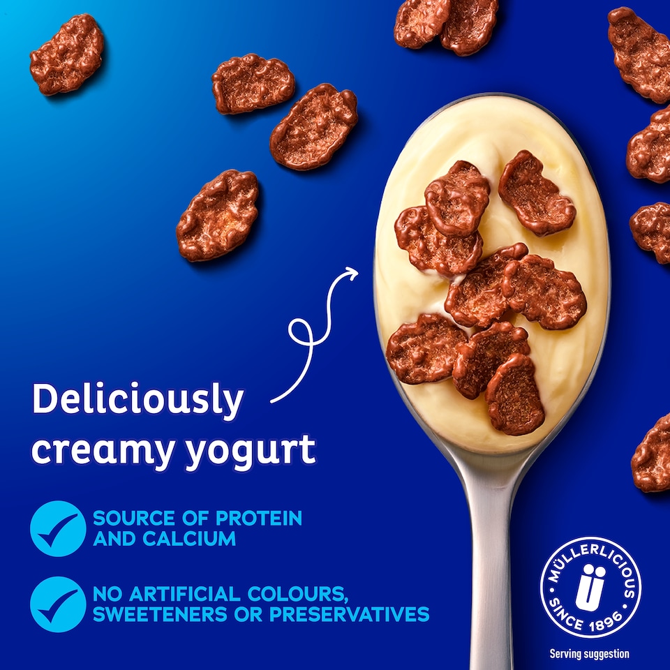image 1 of Muller Corner Banana Chocolate Flakes Yogurt 124g
