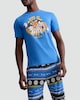 image 1 of Bullseye Pure Cotton T-Shirt and Cuffed Joggers Pyjamas Set in Multi