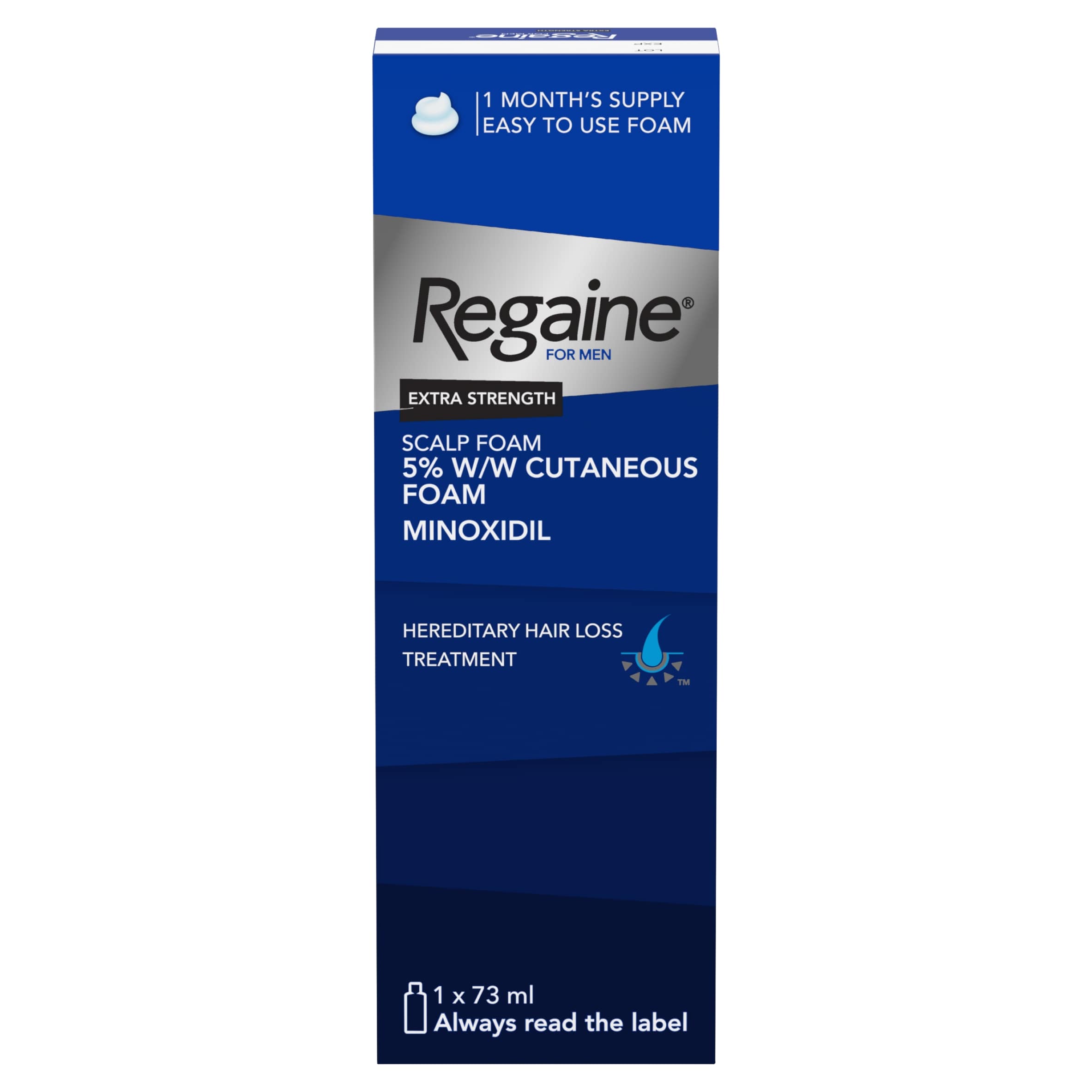 Regaine For Men Extra Strength Scalp Foam 5% Minoxidil 73ml