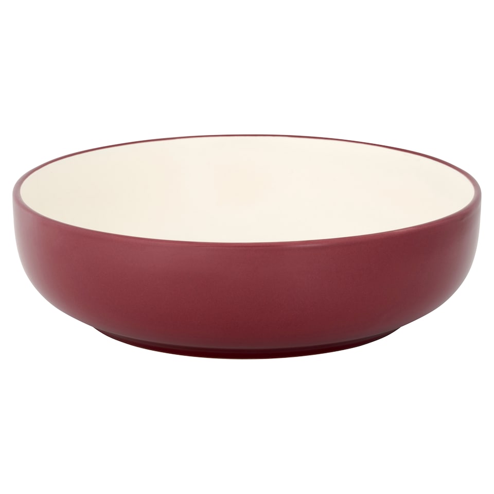 Tesco Aura Burgundy Pasta bowl