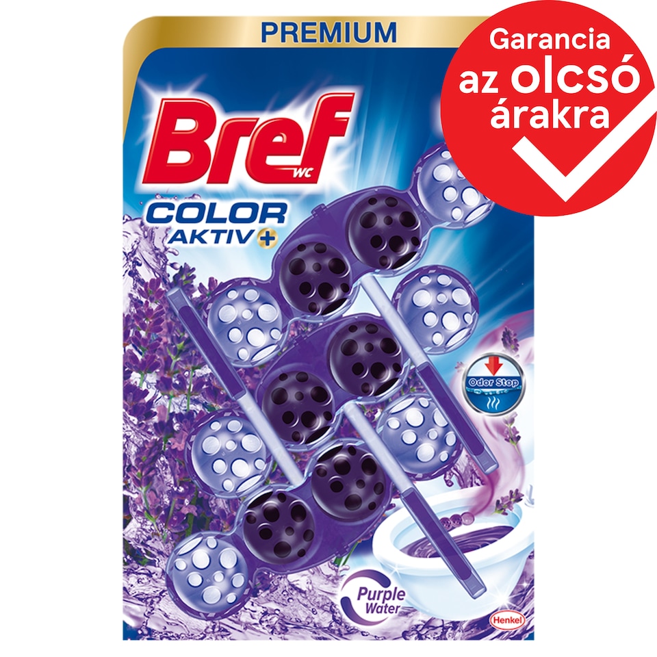 Bref Color Aktiv Lavender Toilet Block 3 x 50 g