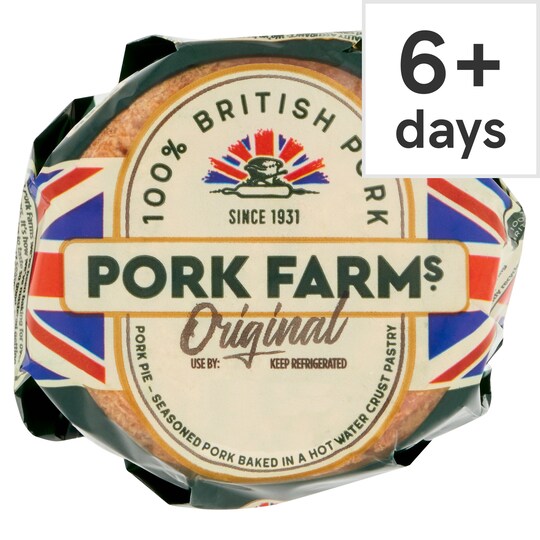 Pork Farms Individual Original Pork Pie 142G Tesco Groceries