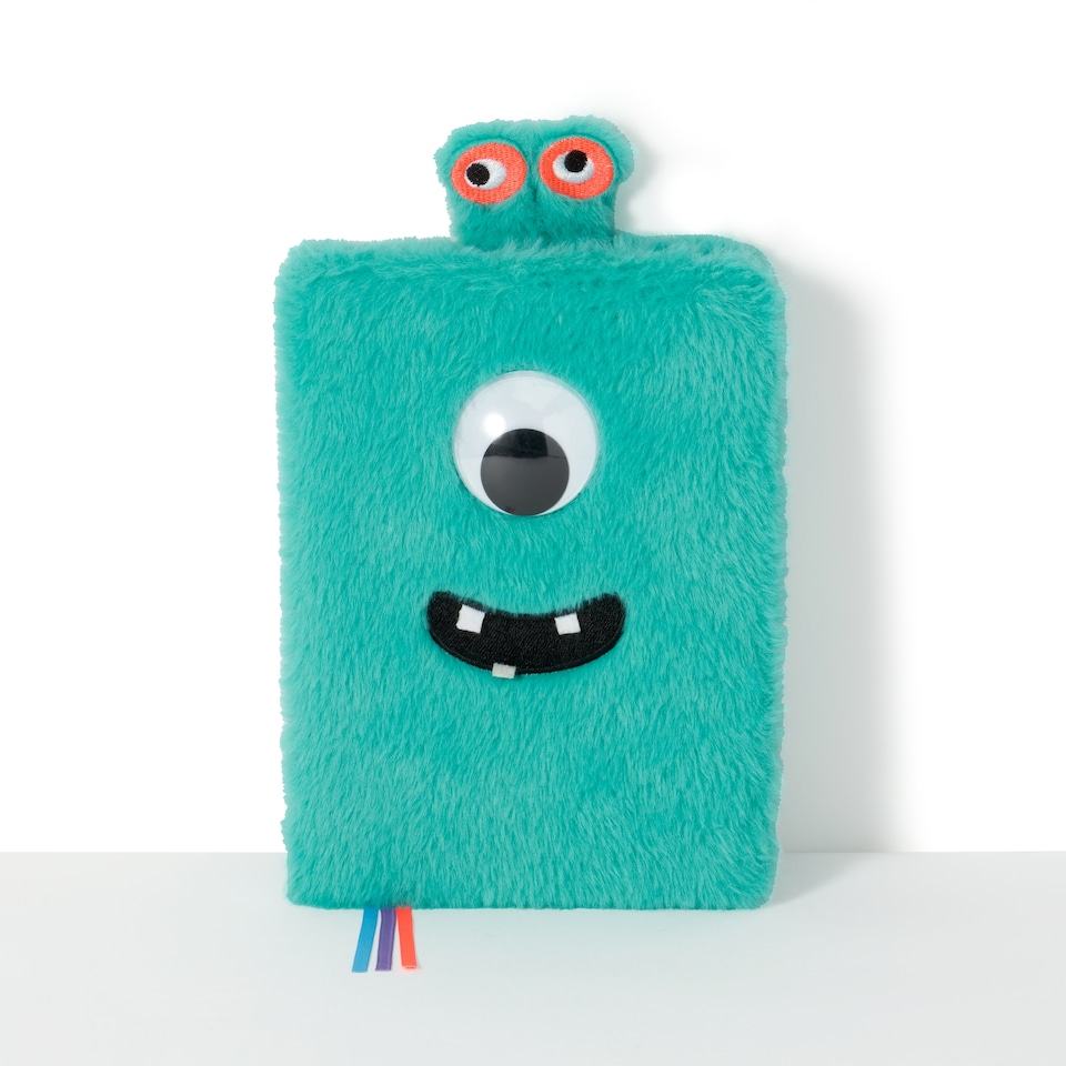 image 1 of Paperchase Happy Space A5 Fluffy Alien Notebook