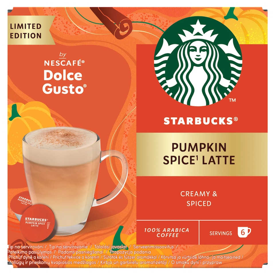 obrázok 1 z STARBUCKS Pumpkin Spice Latte by NESCAFÉ Dolce Gusto - 12 kapsúl (6 šálok), 129 g