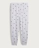 image 5 of F&F Cotton Rich Heart Print Pyjama Bottoms in Multi Grey