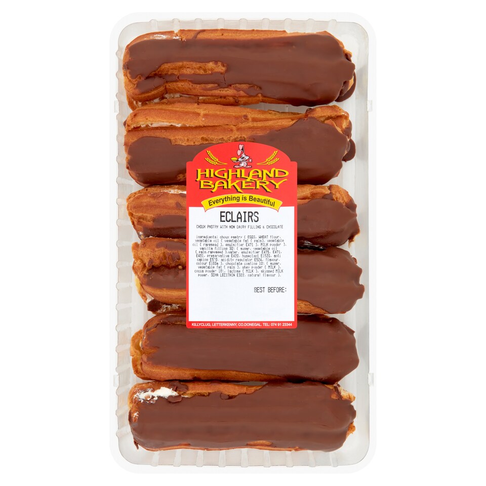 Highland Bakery Eclairs 6 Pack