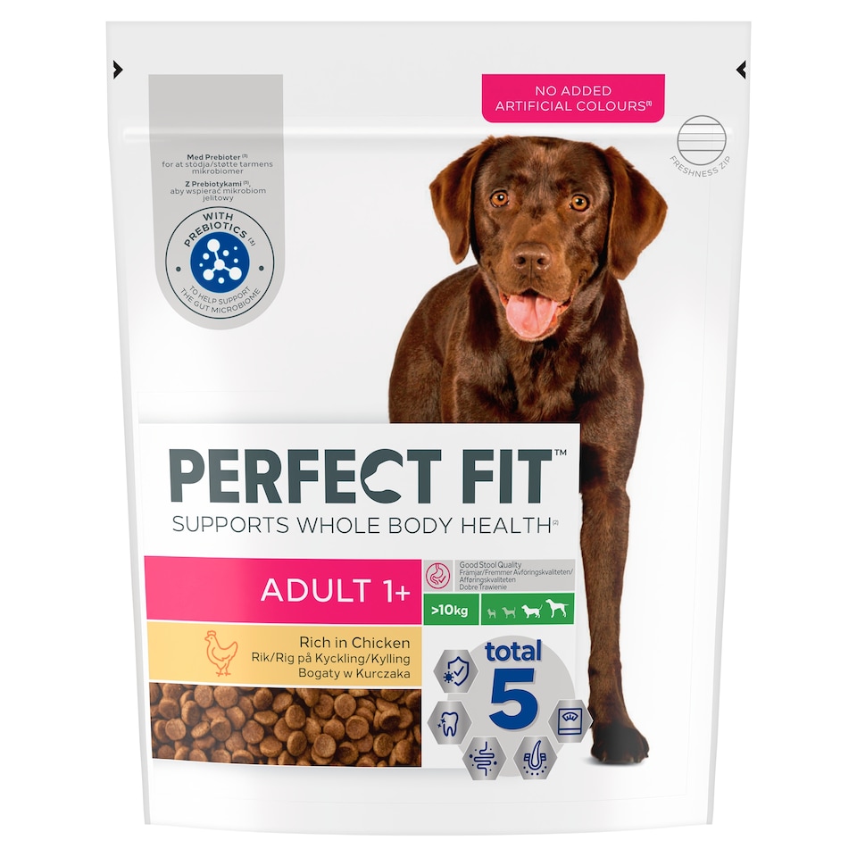 Perfect Fit Adult Chicken 10Kg+ Dog Food 825G