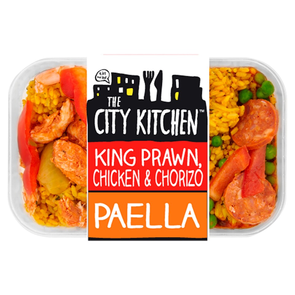 The City Kitchen King Prawn Chicken And Chorizo Paella400g
