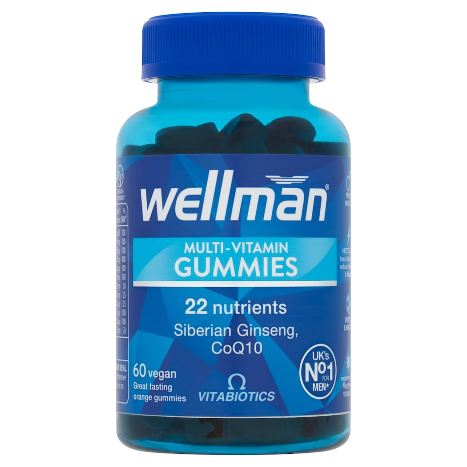 Vitabiotics Wellman Multi-Vitamin Gummies - Orange Flavour 60s