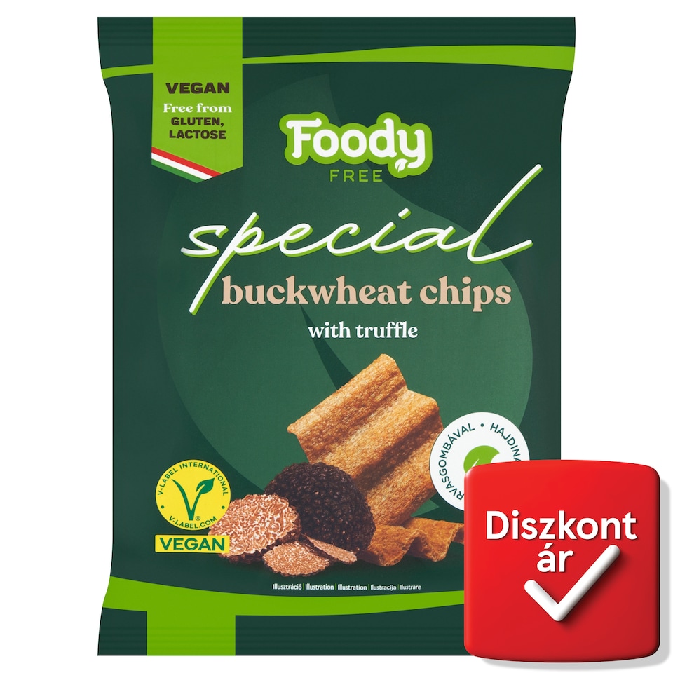 Foody Free Special hajdinachips szarvasgombával 45 g
