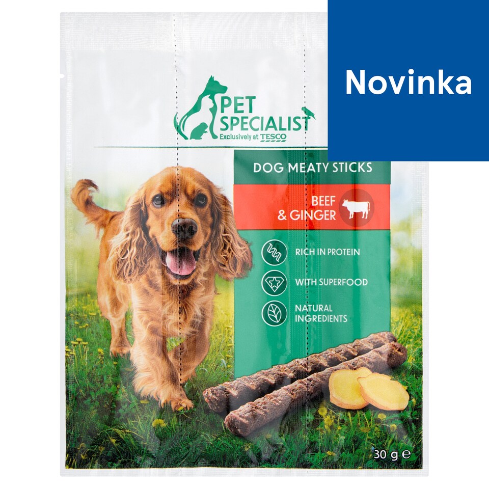 Pet Specialist Dog Meaty Sticks Beef & Ginger 3 x 10 g (30 g)