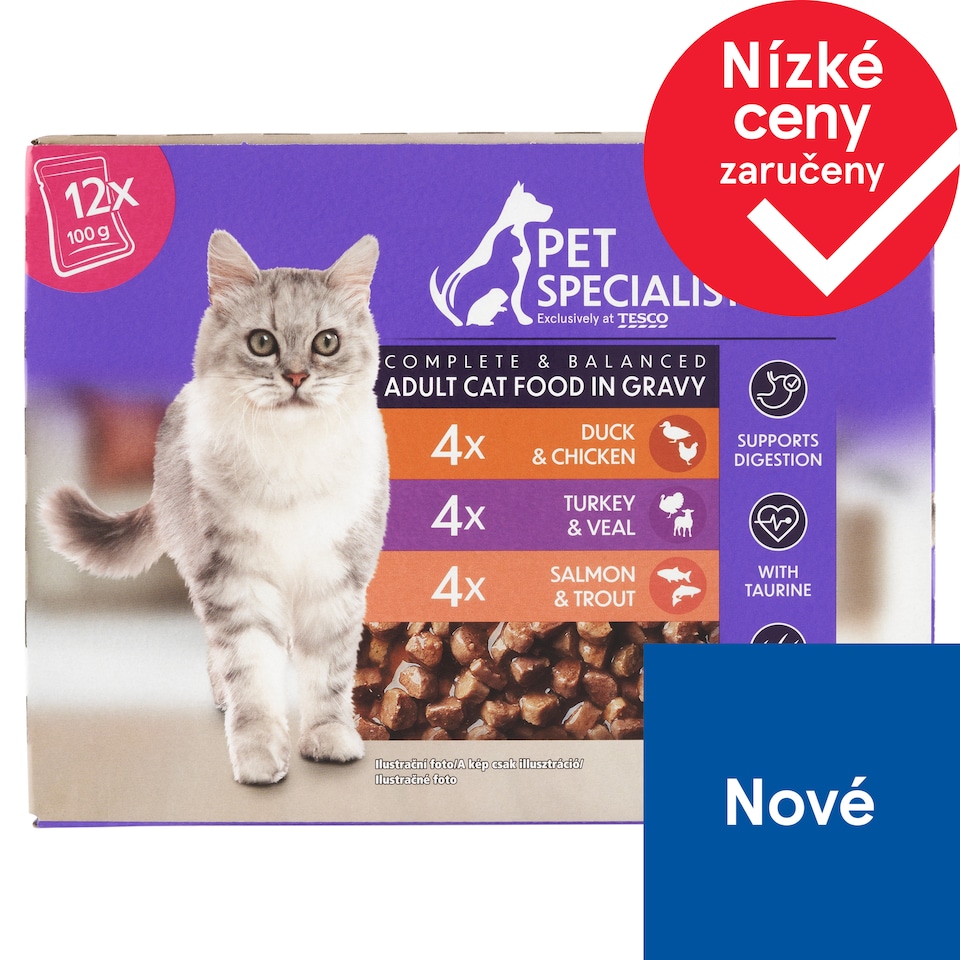 Pet Specialist Kousky v omáčce 12 x 100g (1200g)