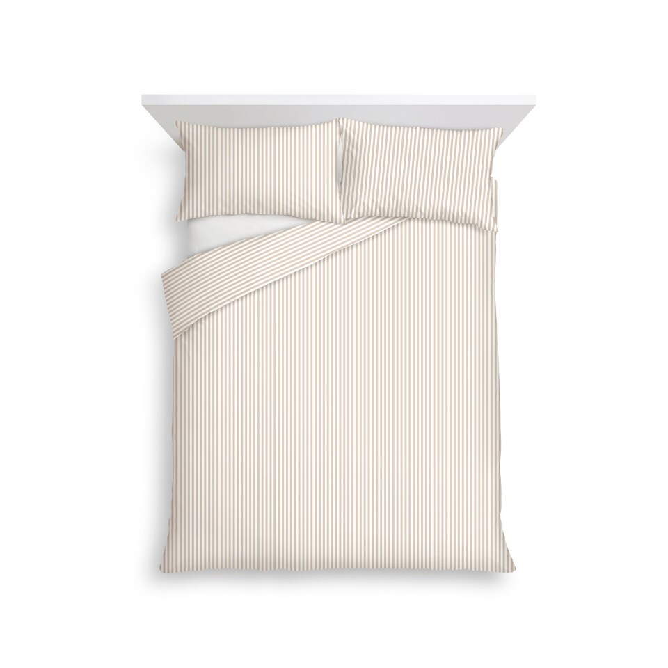 F&F Home Natural Silhouette Floral Duvet Set Double