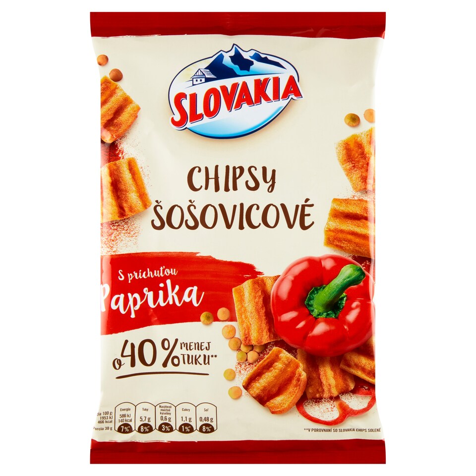 Slovakia Lentil Chips with Paprika Flavor 65 g