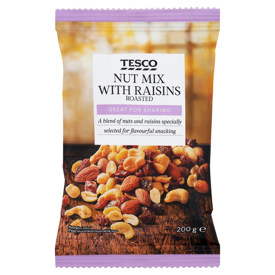 Tesco Nut Mix with Raisins Roasted 200 g
