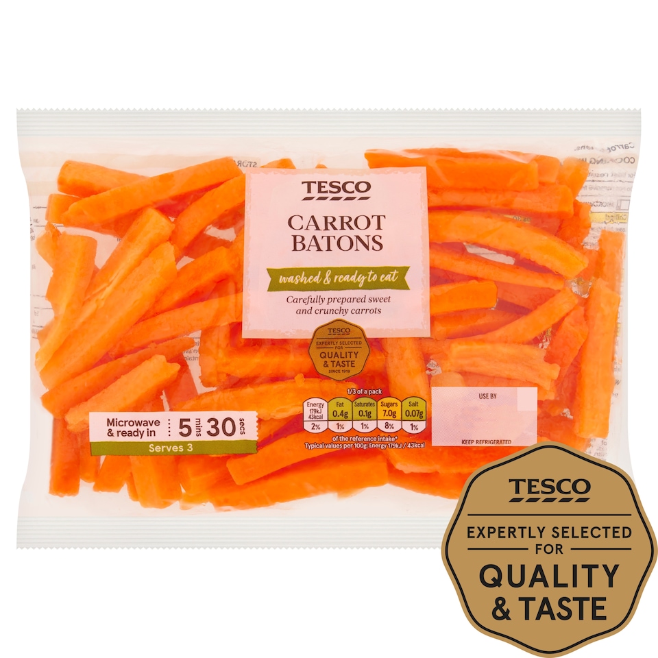 Tesco Carrot Batons 300G