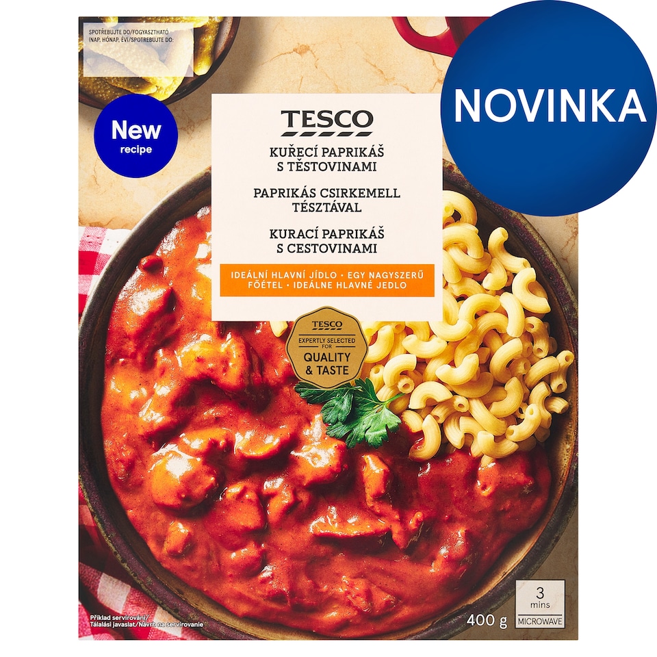 Tesco Kurací paprikáš s cestovinami 400 g
