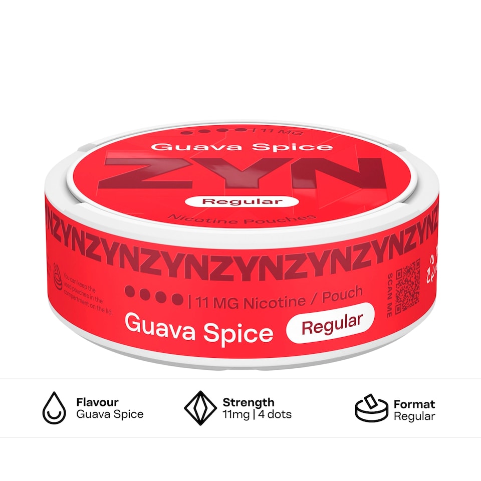 image 1 of ZYN Chili Guava X Strong Nicotine 11mg x 21 Pouches 14.7g