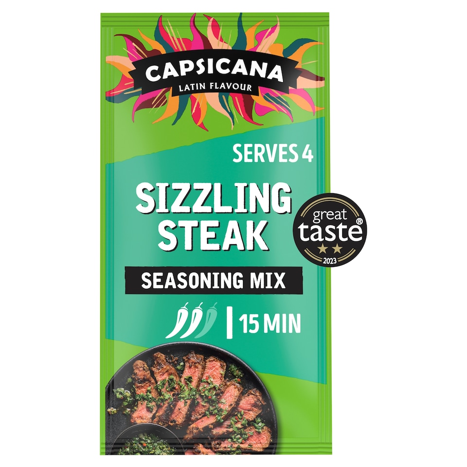Capsicana Sizzling Steak Garlic Seasoning Mix Argentinian 28G