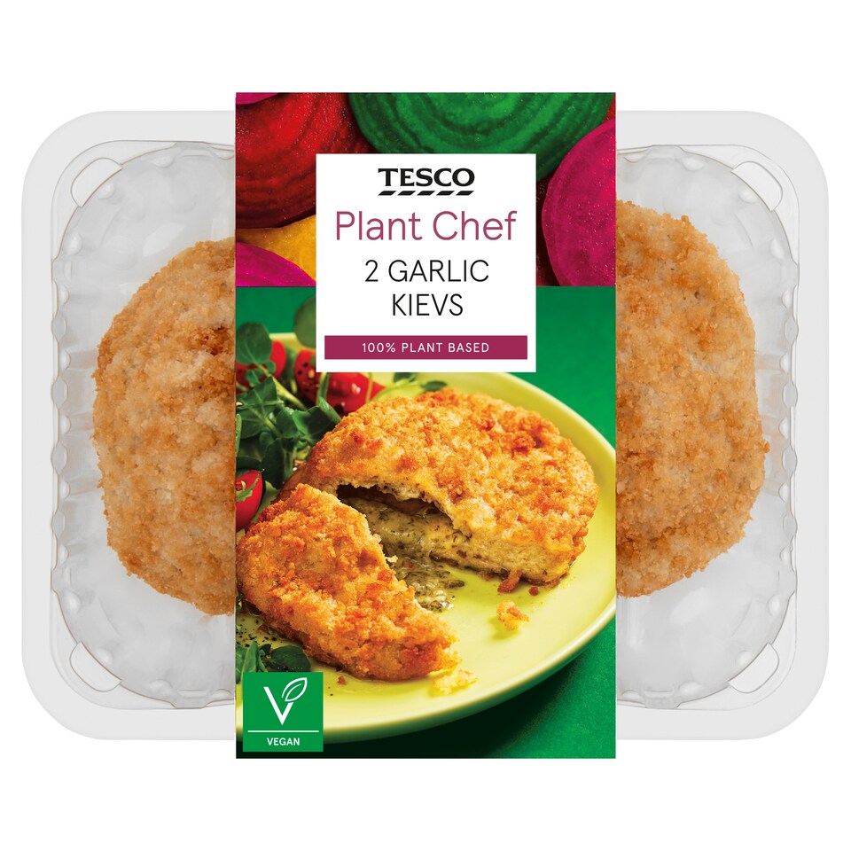 Tesco Plant Chef 2 Garlic Kievs 260G