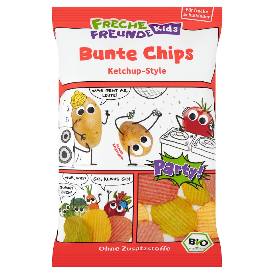 Freche Freunde Kids gluténmentes bio chips ketchup 3 éves kortól 50 g