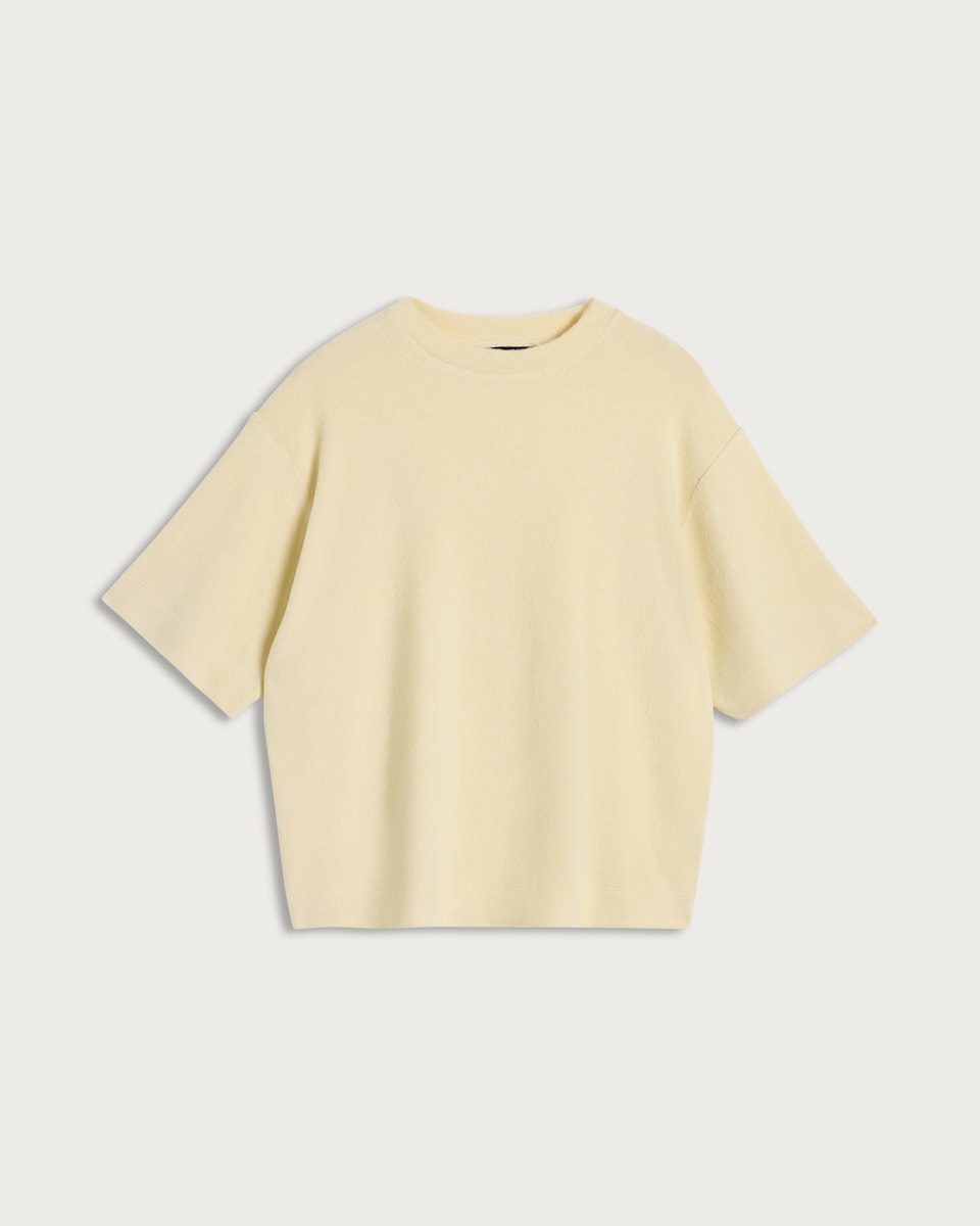 F&F Textured Oversized Fit T-Shirt in Yellow