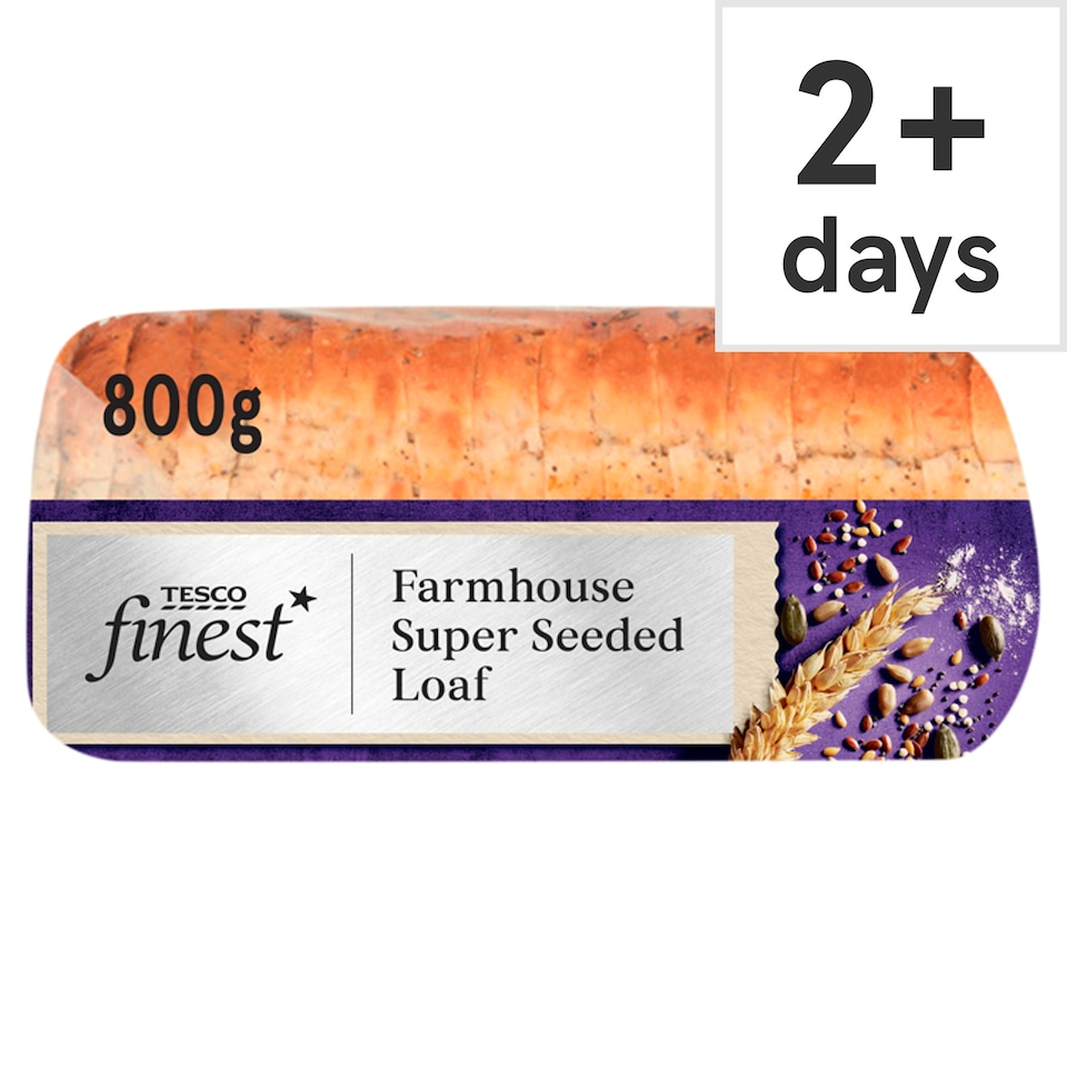 Tesco Finest Super Seeded Sliced Farmhouse Loaf 800g