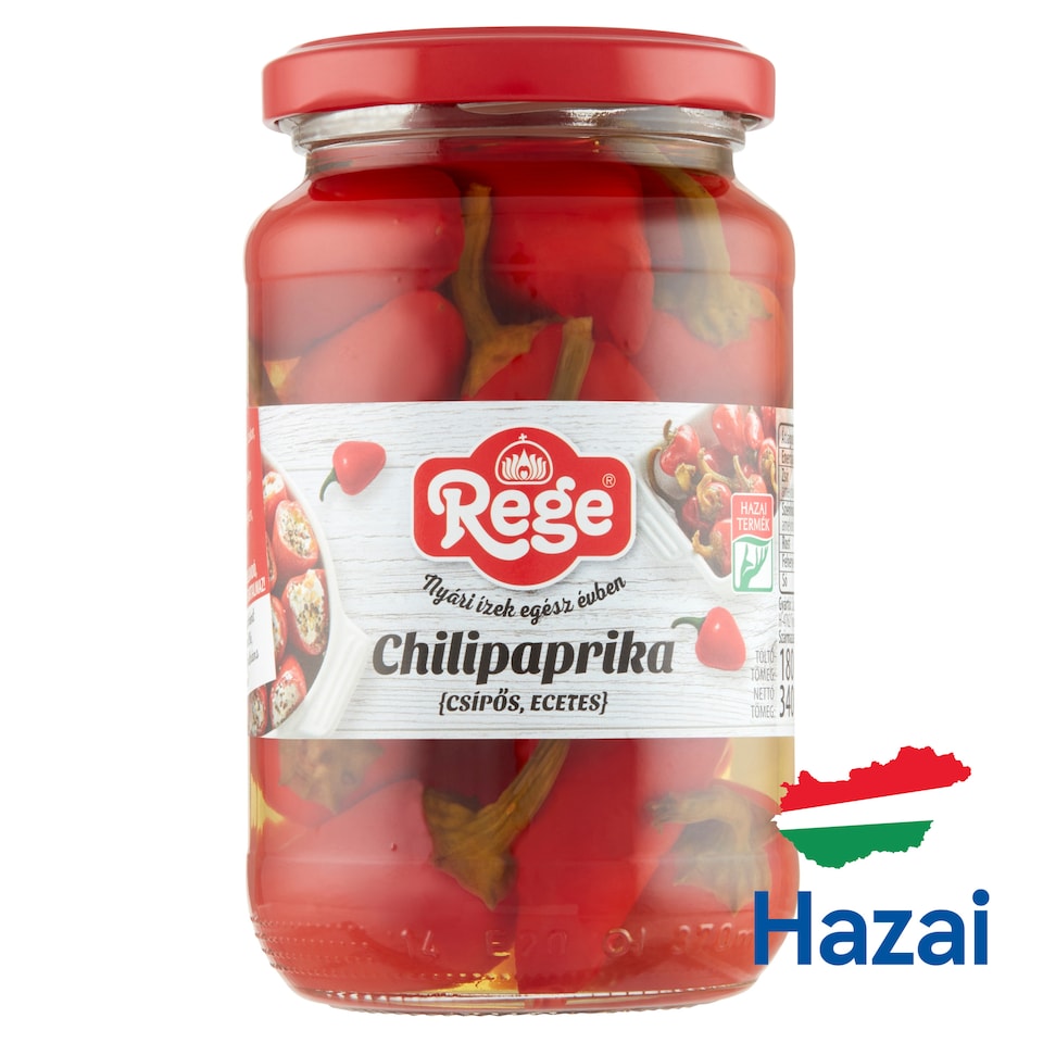 Rege csípős, ecetes chilipaprika 340 g 1. kép