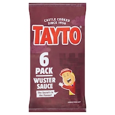 Tayto Wuster Sauce Crisps 6 Pack