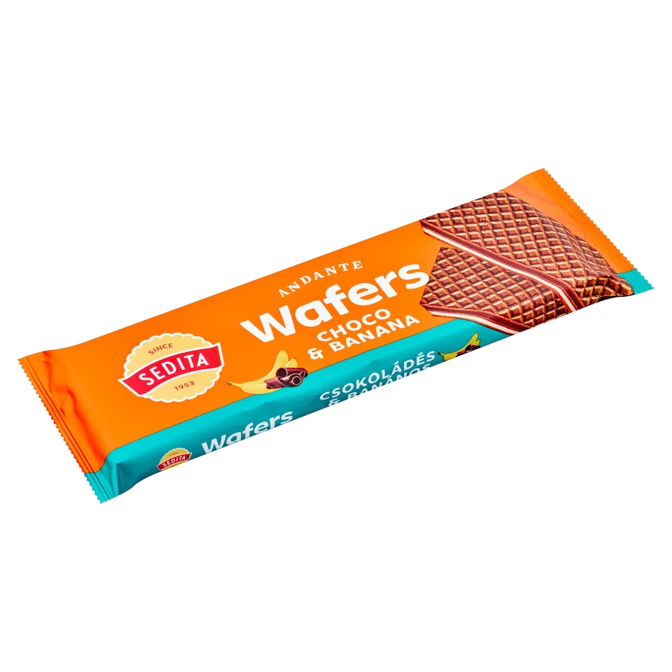image 1 of Sedita Andante Wafer Filled with Cocoa-Chocolate and Banana Cream 130 g