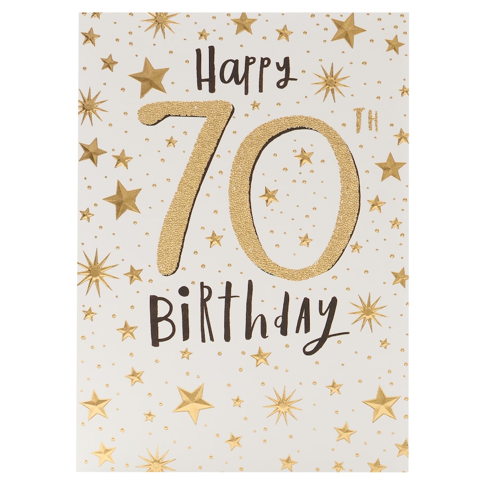Inkdrops Birthday Card Happy 70Th Birthday