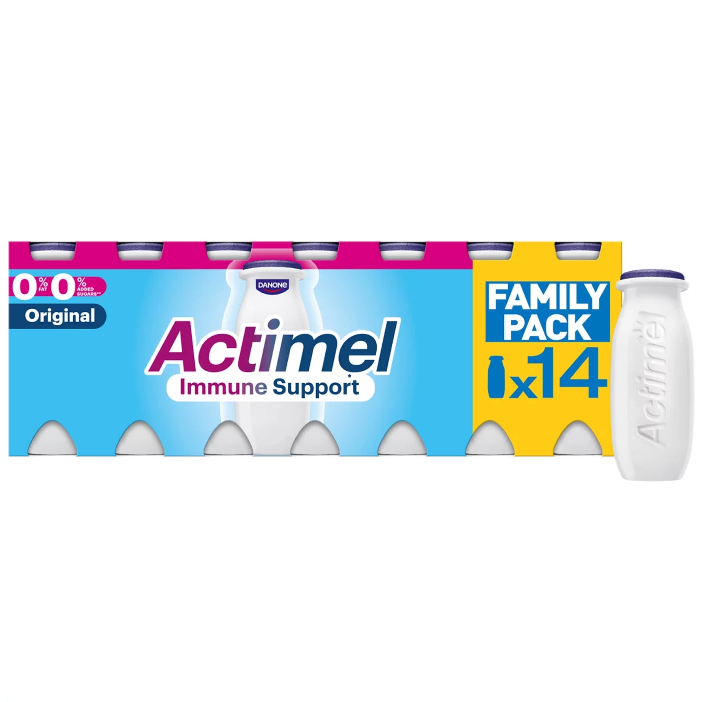 Actimel Original Immune Support Yogurt Drink Family Pack 14x100g