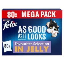 Purina Felix Meat & Fish Cat Food 80X100g