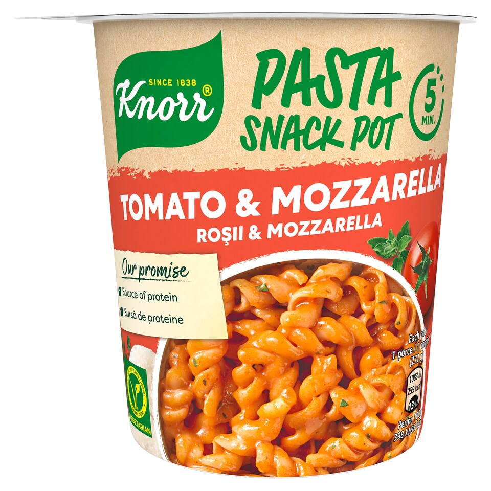 image 1 of Knorr Pasta Snack Pot Tomato And And Mozzarella 72G