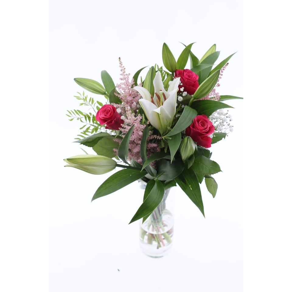Obrázek 1 pro produkt The Floral Connection Kytice růže a lilie deluxe