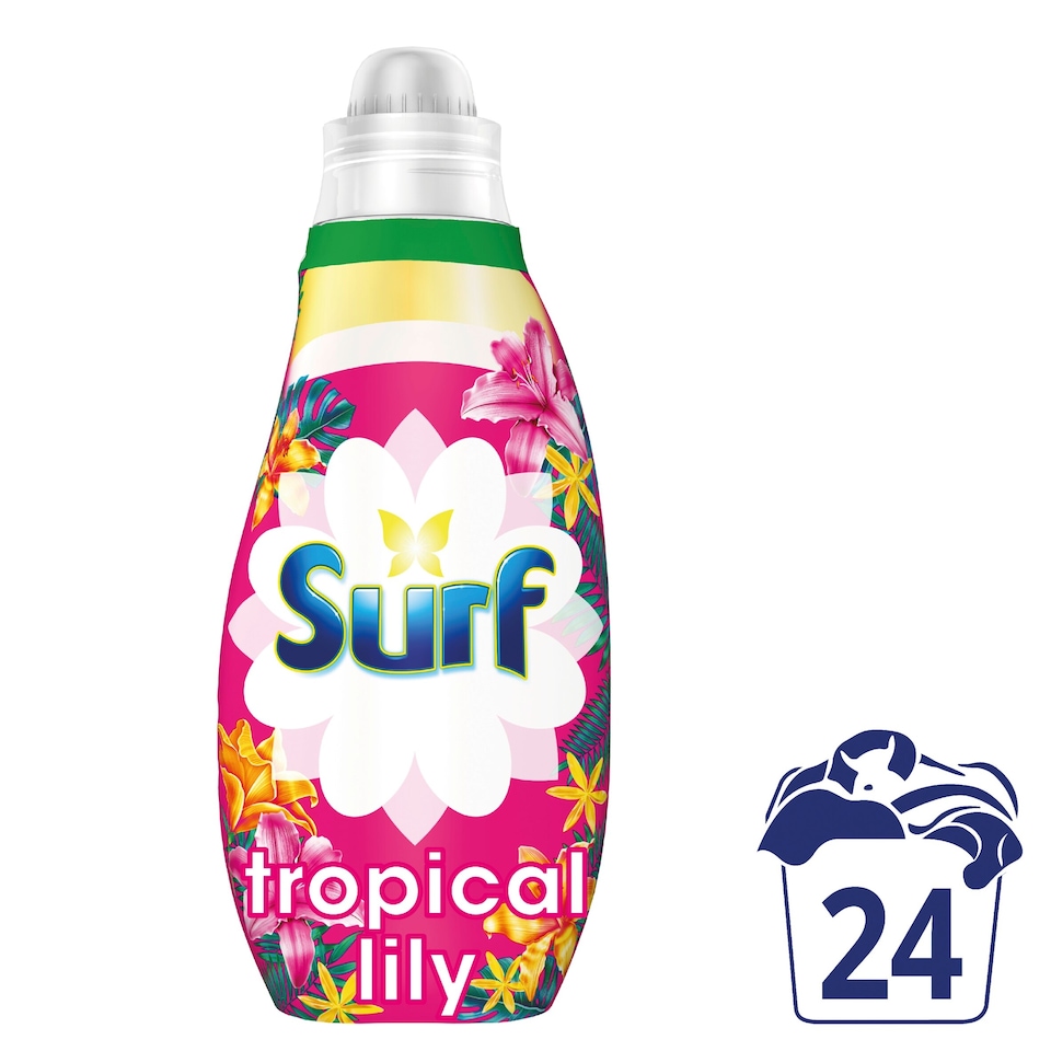 image 1 of Surf Tropical Lily Liquid Laundry Detergent 24 Washes 648ml