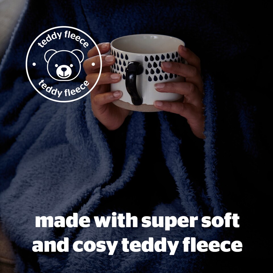 image 1 of Silent Night Navy Snugsie Blanket