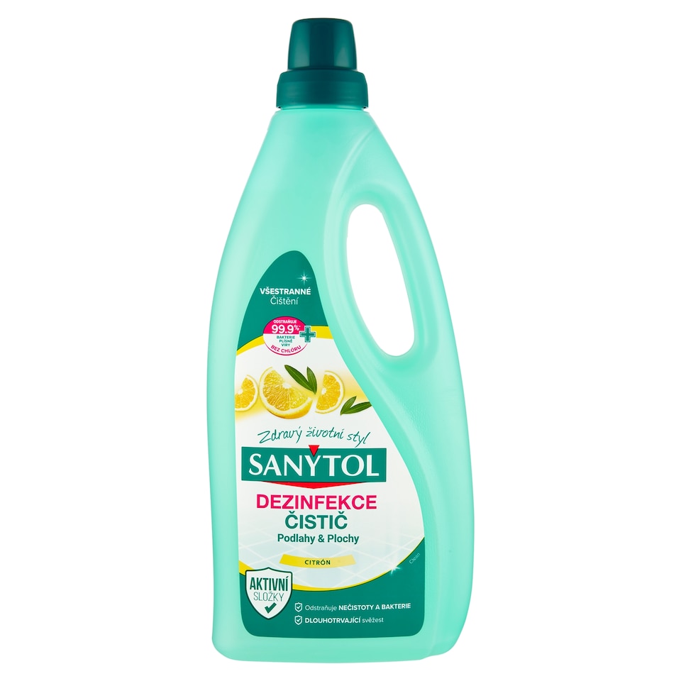 image 1 of Sanytol Disinfection Floor and Surface Cleaner Lemon and Olive Leaves Clean 1 L